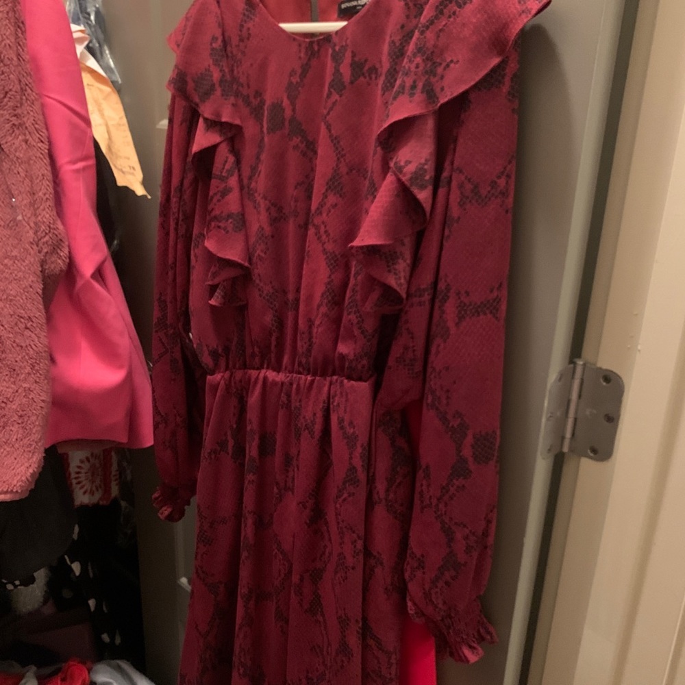 Snake print dress